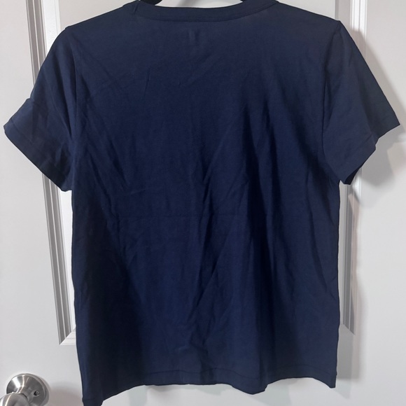 NWOT J. Crew Navy Blue Crew Neck T-Shirt Size Medium - Picture 3 of 3